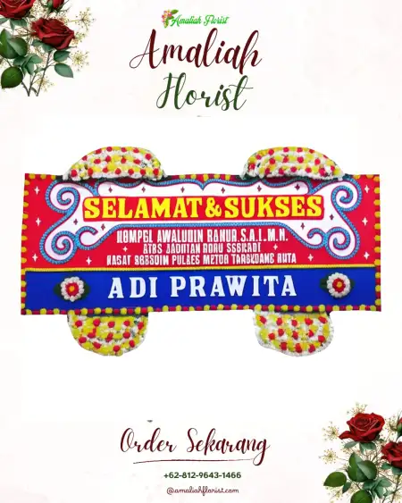 Papan Bunga Ucapan Selamat Kalisumber